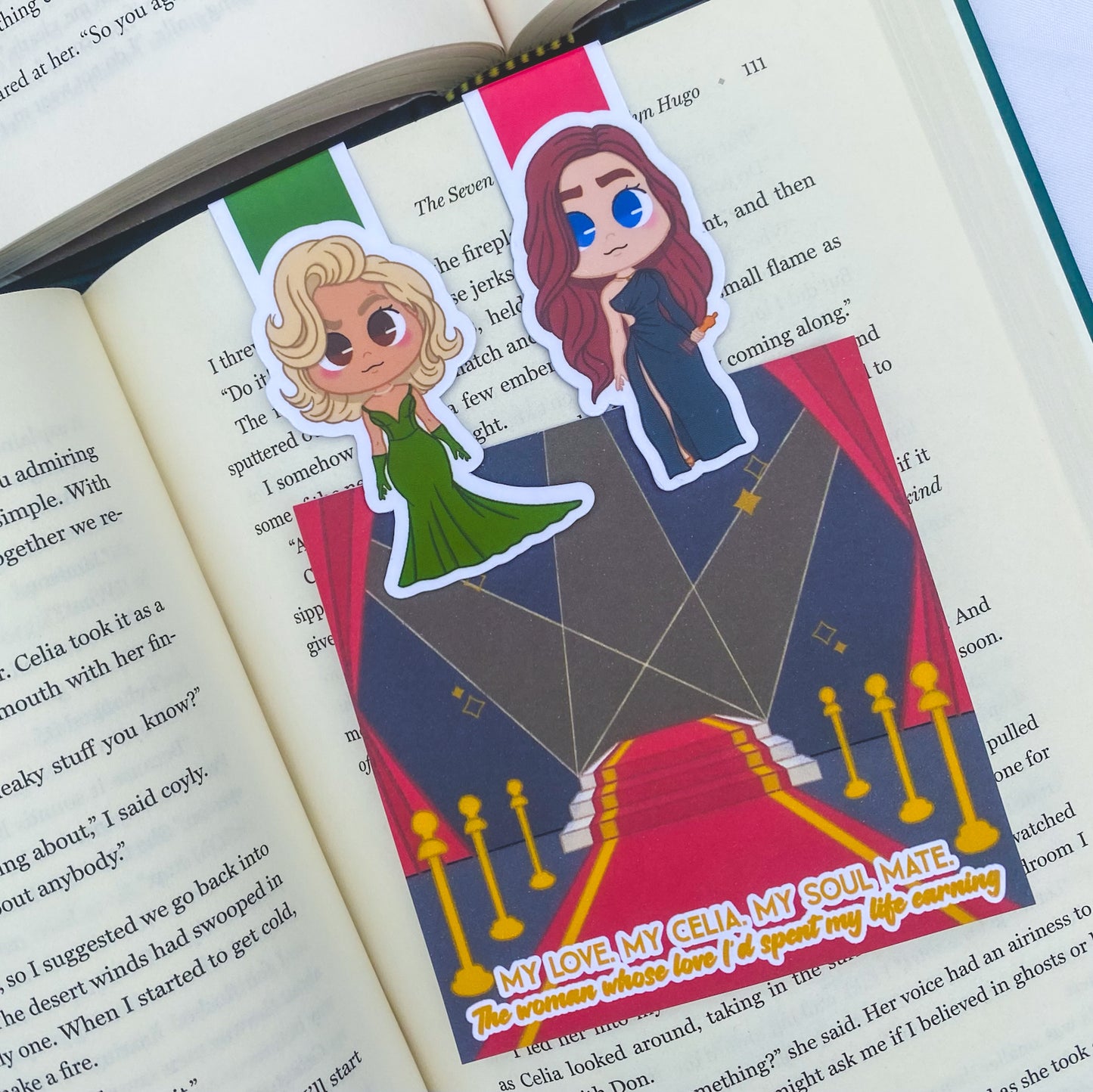 Bookmark | Evelyn Hugo - Premium Bookmarks from Dore Designs Store - Just $8! Shop now at Dore Designs Store