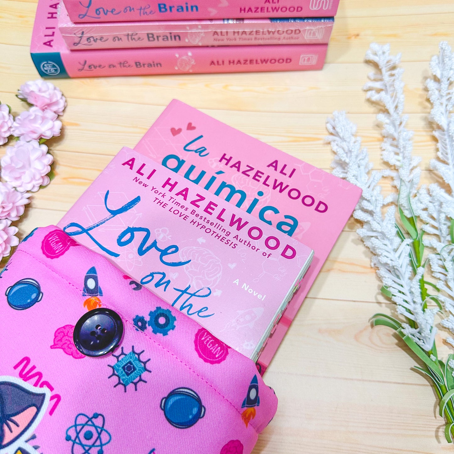 Book Sleeve | Love on the Brain - Premium Book Sleeves from Dore Designs Store - Just $22.50! Shop now at Dore Designs Store