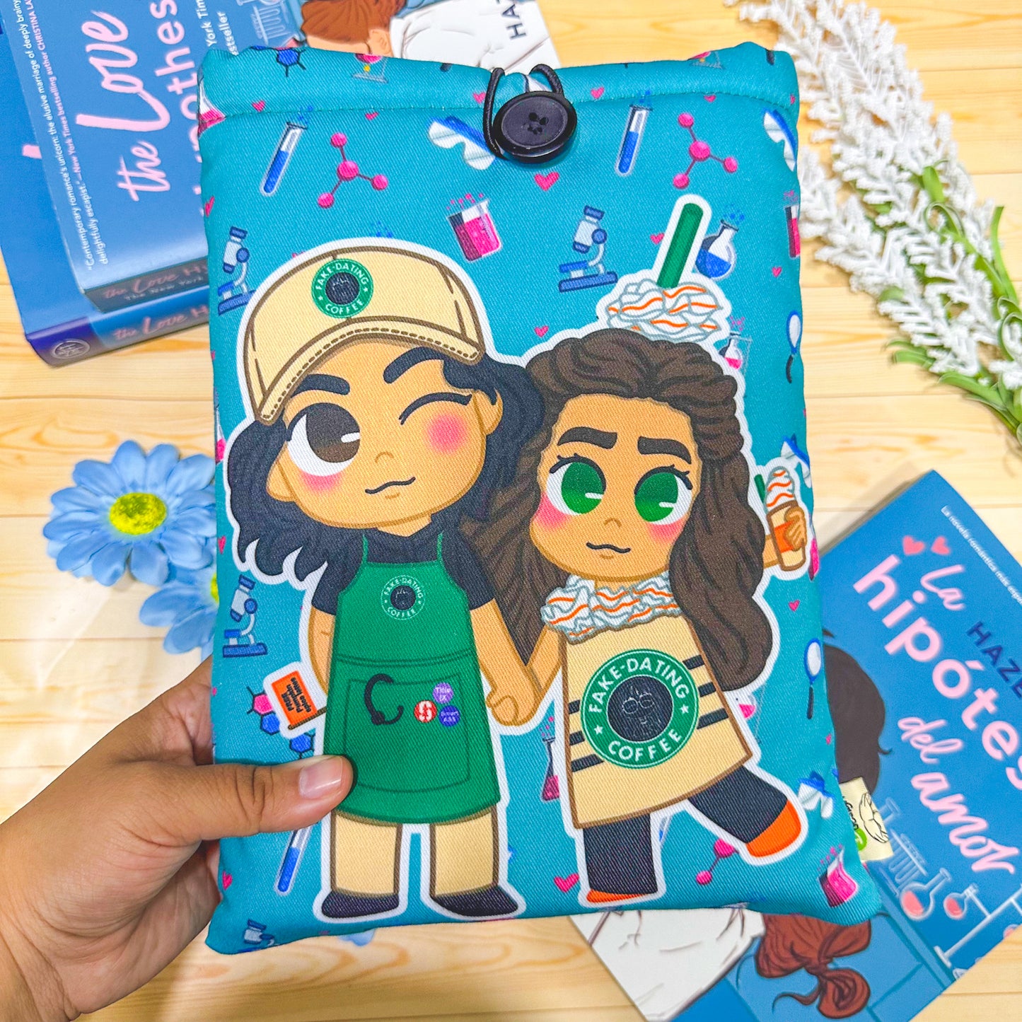 Book Sleeve | The Love Hypothesis - Premium Book Sleeves from Dore Designs Store - Just $22.50! Shop now at Dore Designs Store