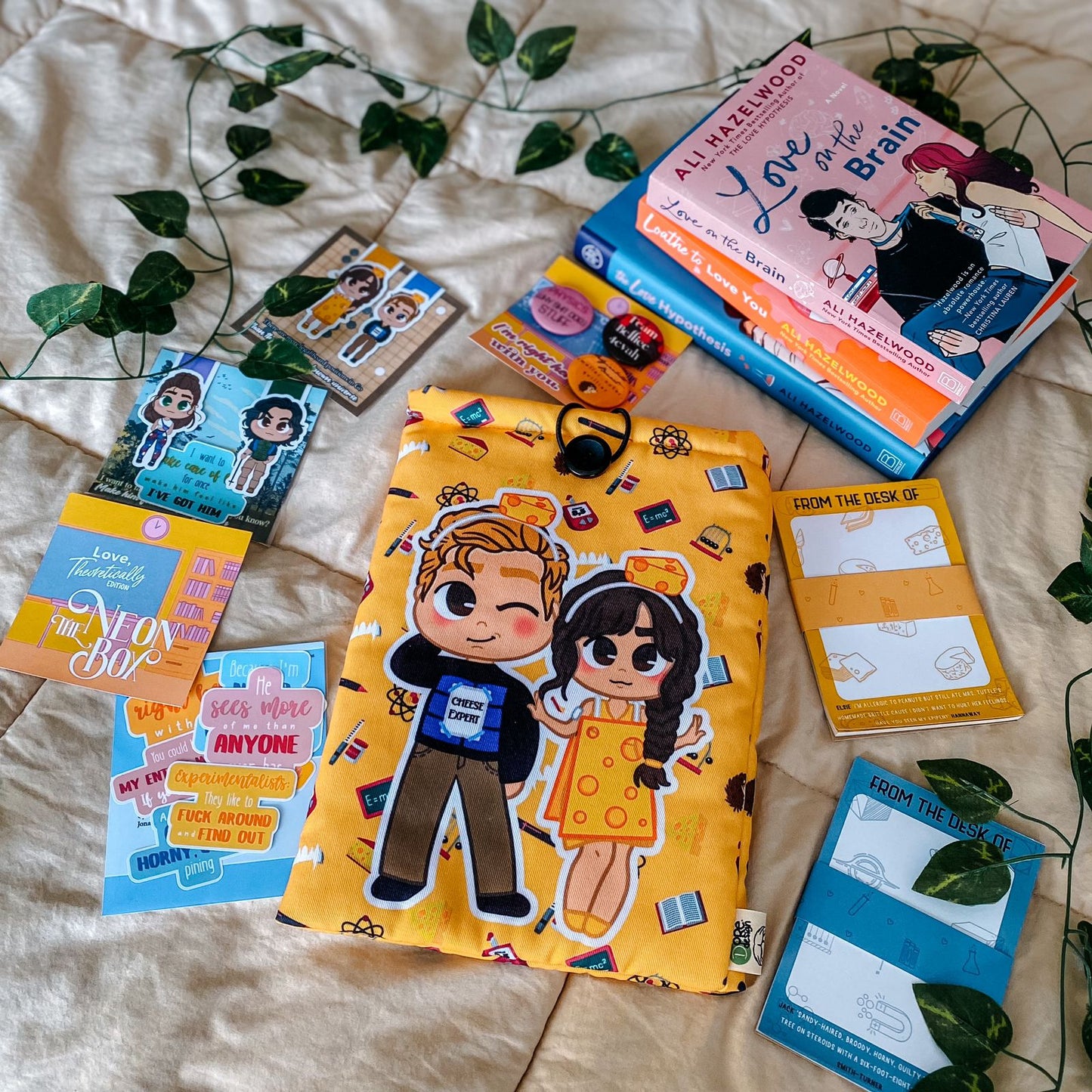 Book Sleeve | Love, Theoretically - Premium Book Sleeves from Dore Designs Store - Just $22.50! Shop now at Dore Designs Store