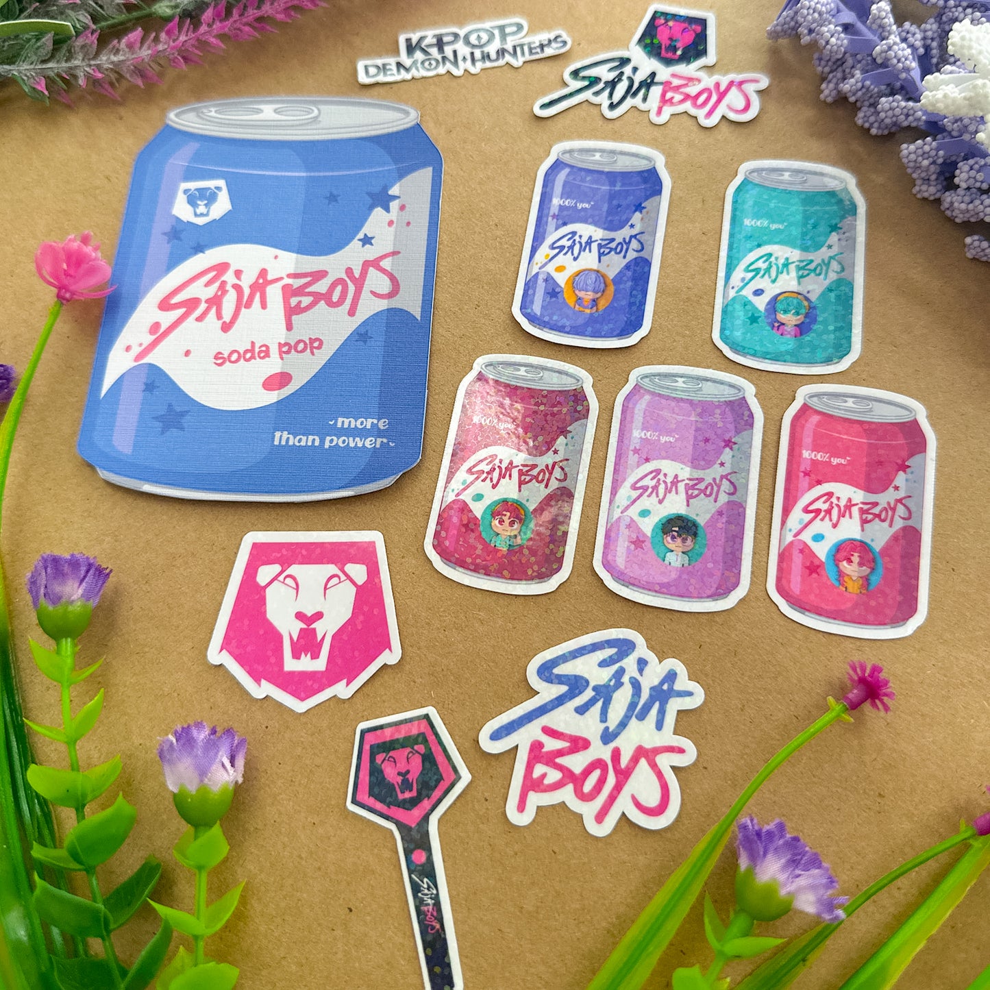 Sticker Flakes | Saja Boys - Premium Stickers from Dore Designs Store - Just $10! Shop now at Dore Designs Store