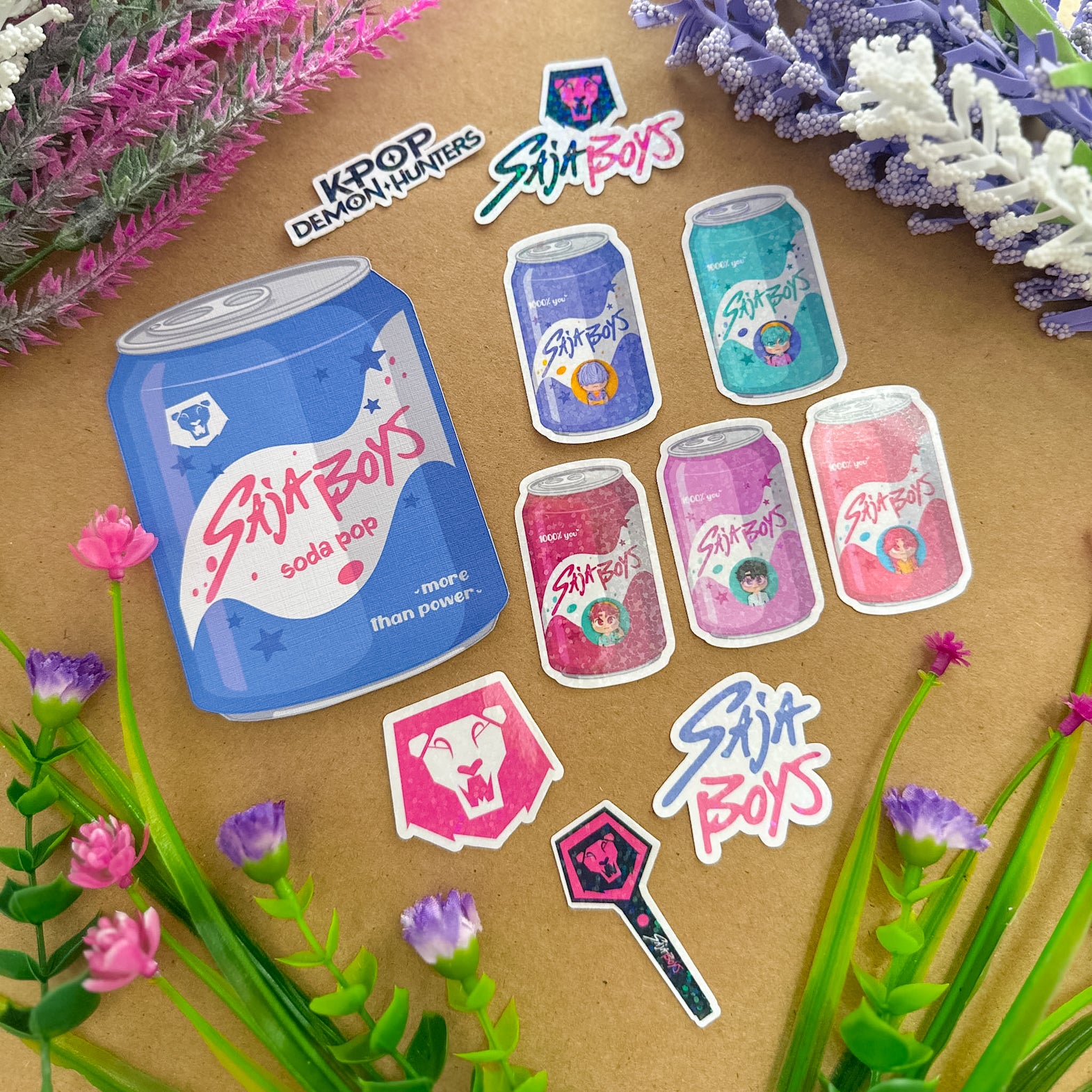 Sticker Flakes | Saja Boys - Premium Stickers from Dore Designs Store - Just $10! Shop now at Dore Designs Store