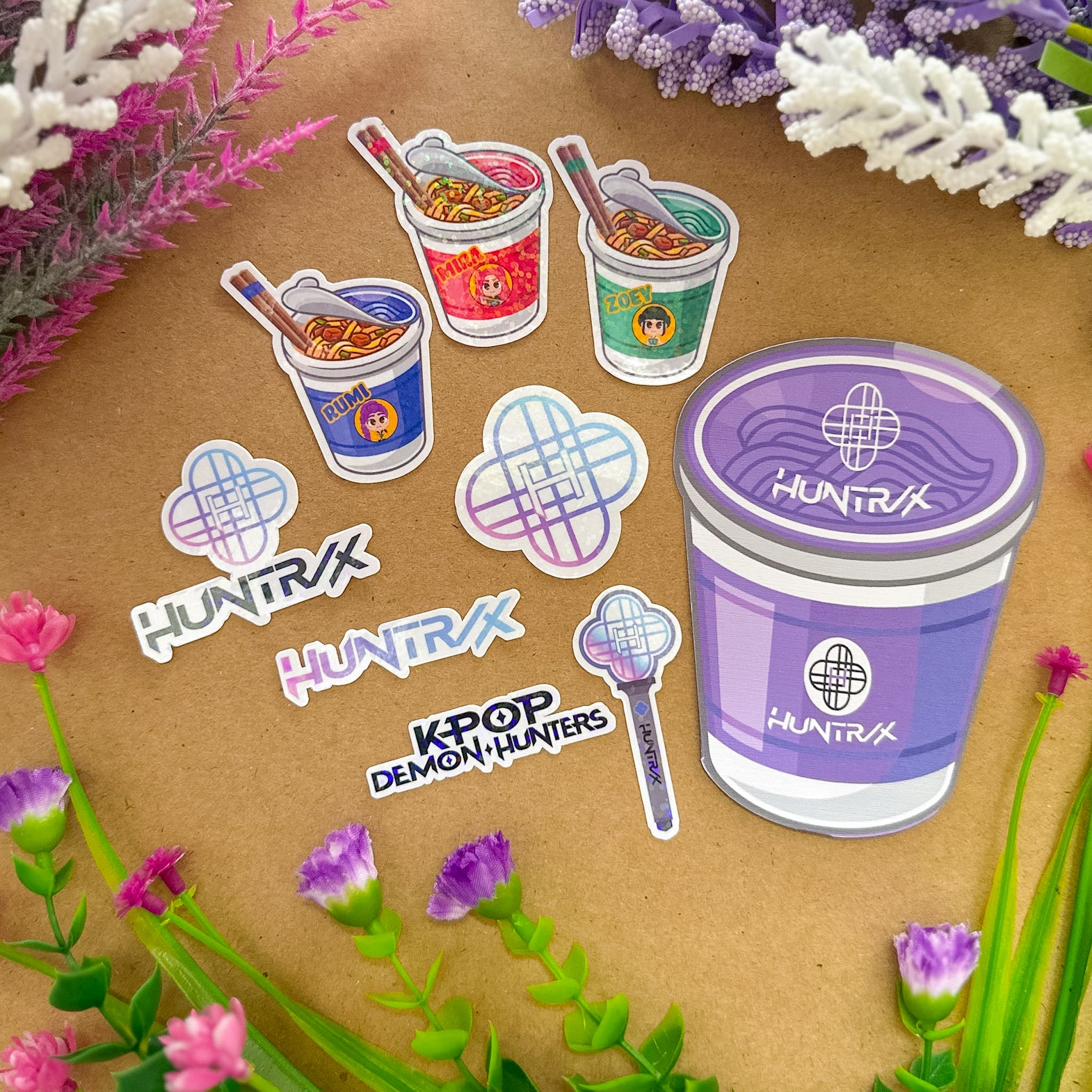 Sticker Flakes | Huntrix - Premium Stickers from Dore Designs Store - Just $8! Shop now at Dore Designs Store