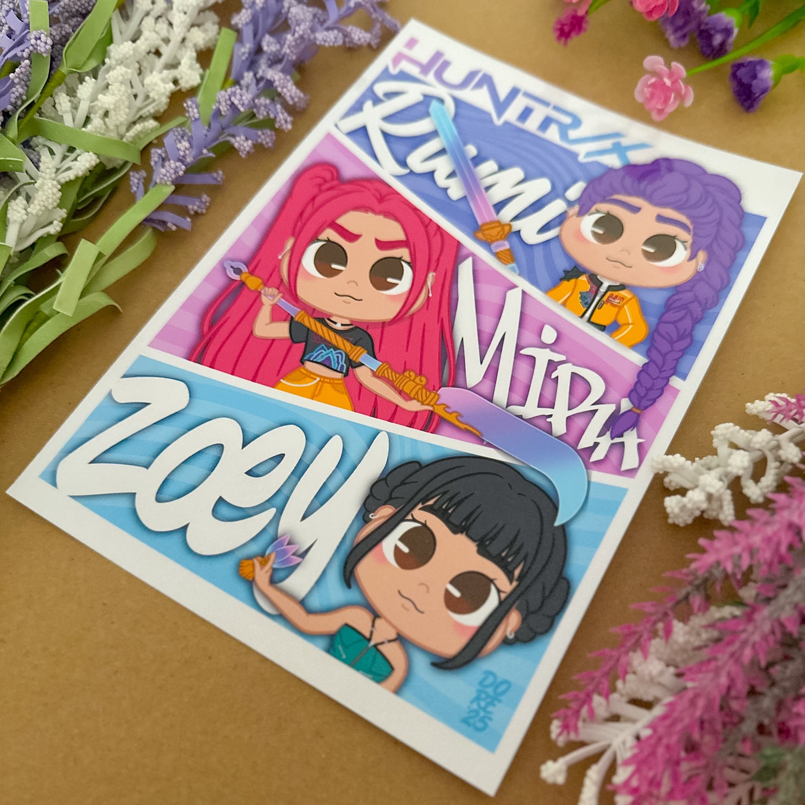 Print | Huntrix - Premium Prints from Dore Designs Store - Just $5! Shop now at Dore Designs Store
