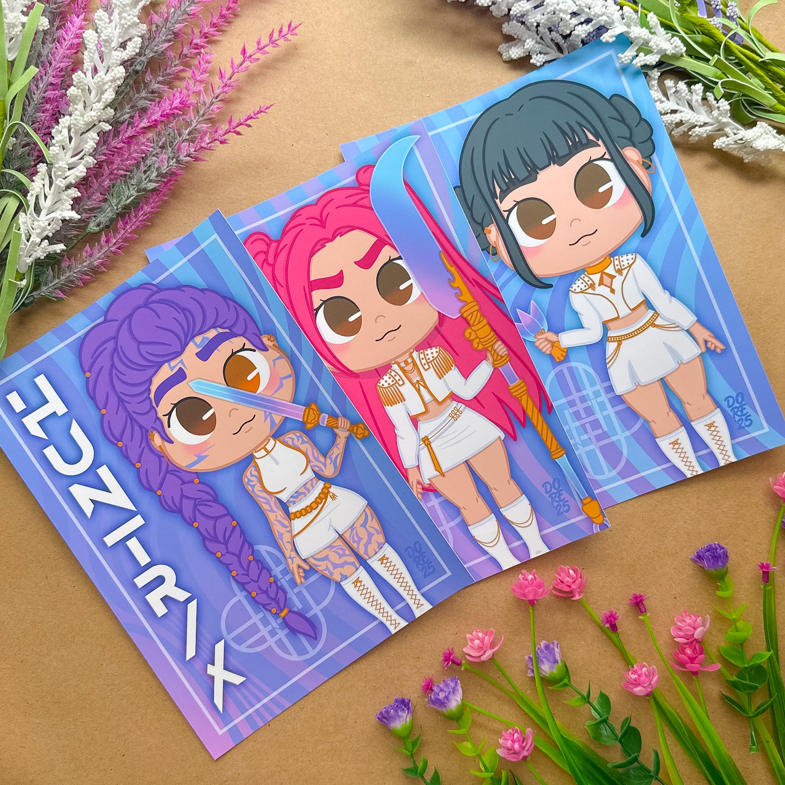 Print | Huntrix - Premium Prints from Dore Designs Store - Just $5! Shop now at Dore Designs Store