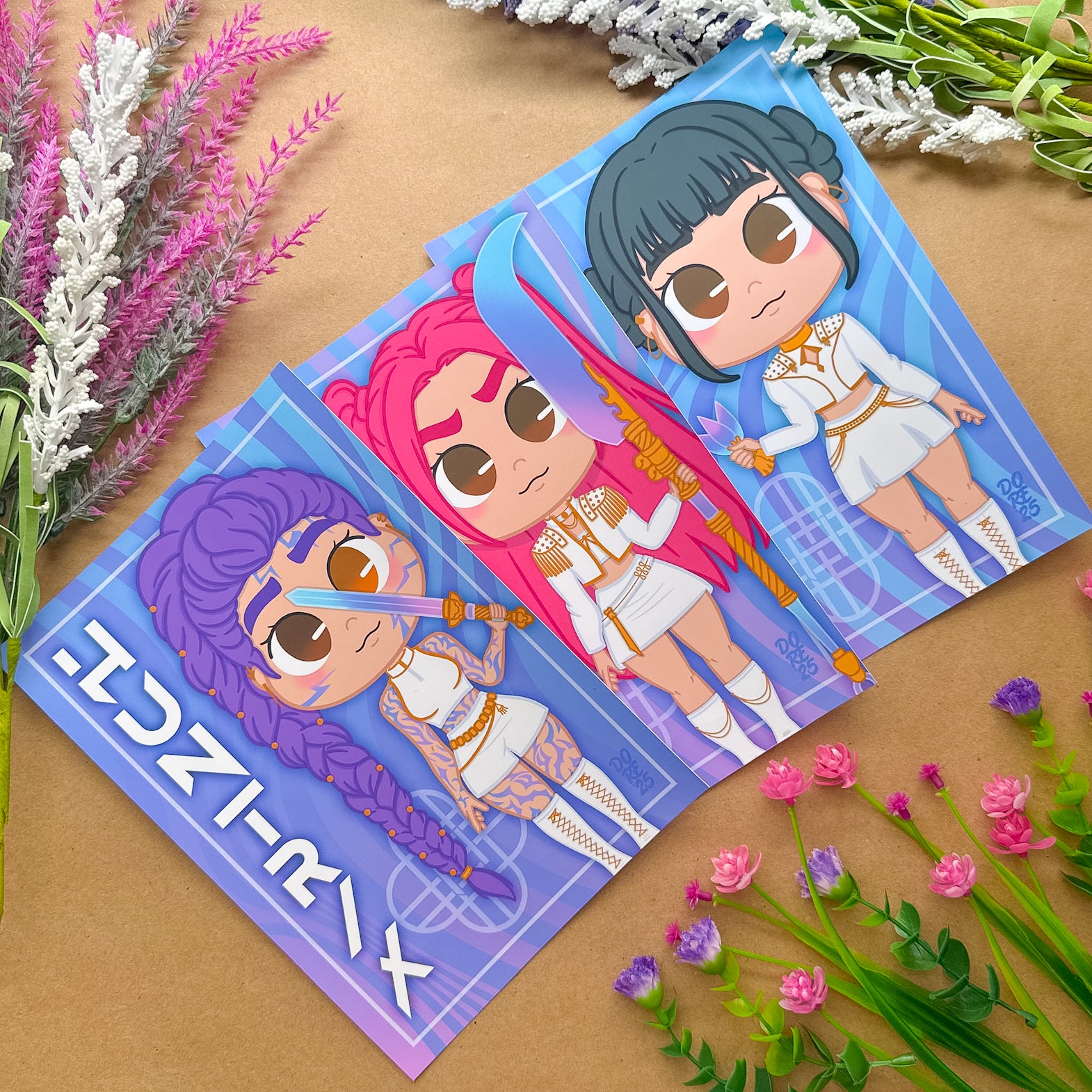 Print | Huntrix - Premium Prints from Dore Designs Store - Just $5! Shop now at Dore Designs Store