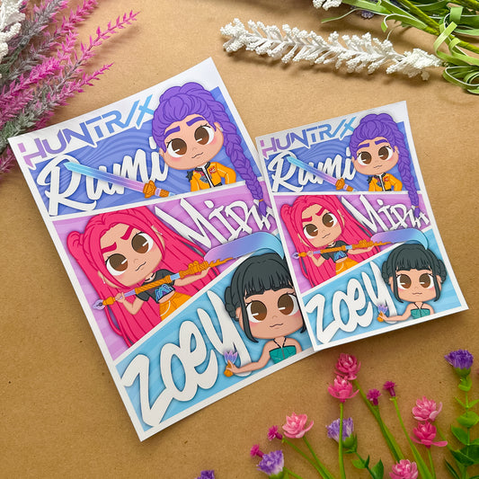Print | Huntrix - Premium Prints from Dore Designs Store - Just $5! Shop now at Dore Designs Store