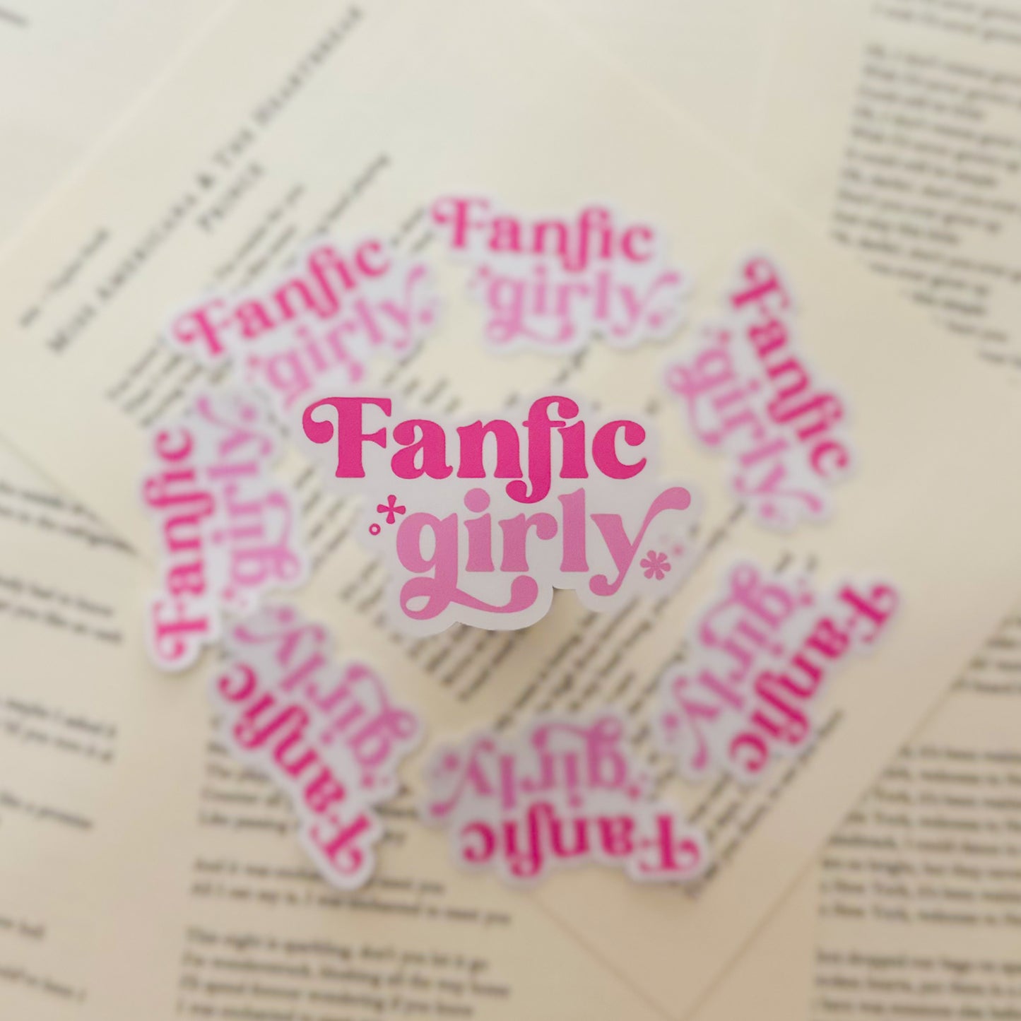 Stickers | Fanfic Girly - Premium Stickers from Dore Designs Store - Just $2.50! Shop now at Dore Designs Store