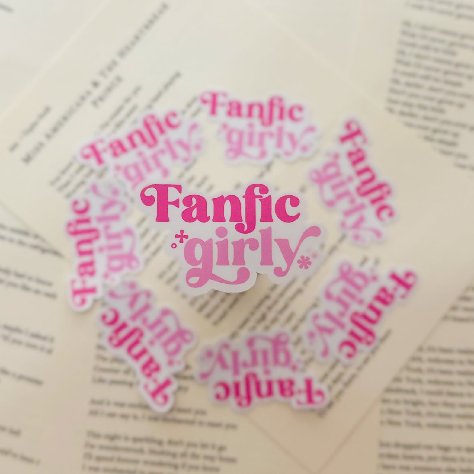 Stickers | Fanfic Girly - Premium Stickers from Dore Designs Store - Just $2.50! Shop now at Dore Designs Store