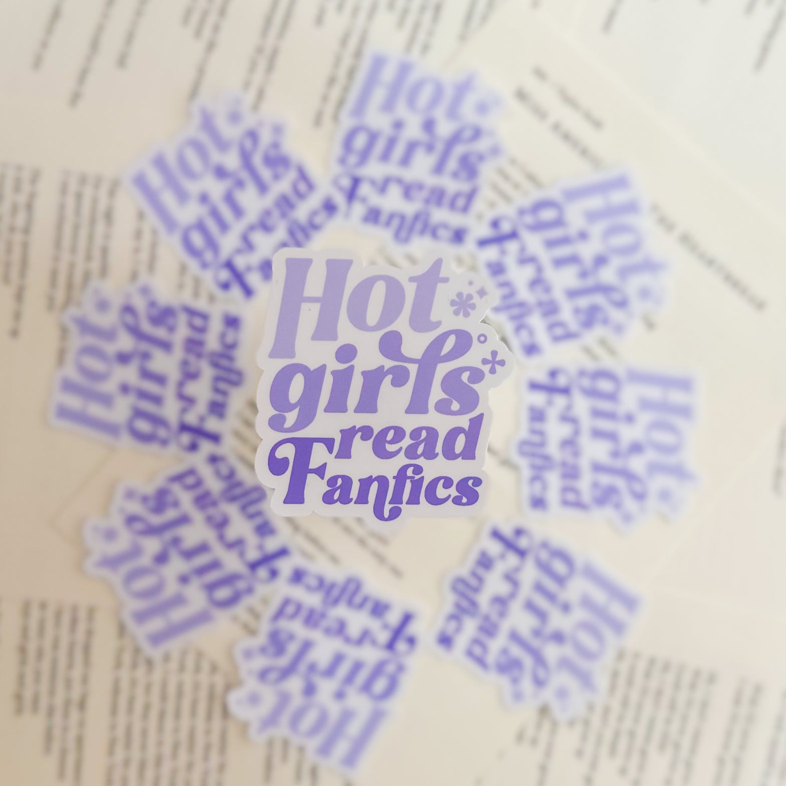 Stickers | Fanfic Girly - Premium Stickers from Dore Designs Store - Just $2.50! Shop now at Dore Designs Store