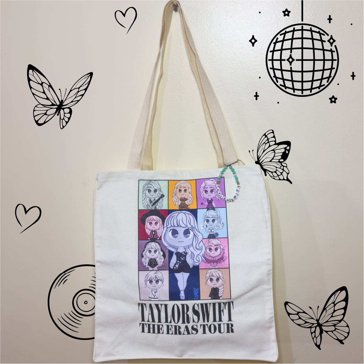 Book Tote | Taylor Swift, The Eras - Premium Tote bags from Dore Designs Store - Just $27! Shop now at Dore Designs Store