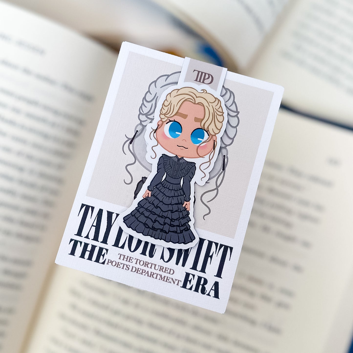 magnetic_bookmark-taylor_swift_eras-ttpd the tortured poets department chibi fanart