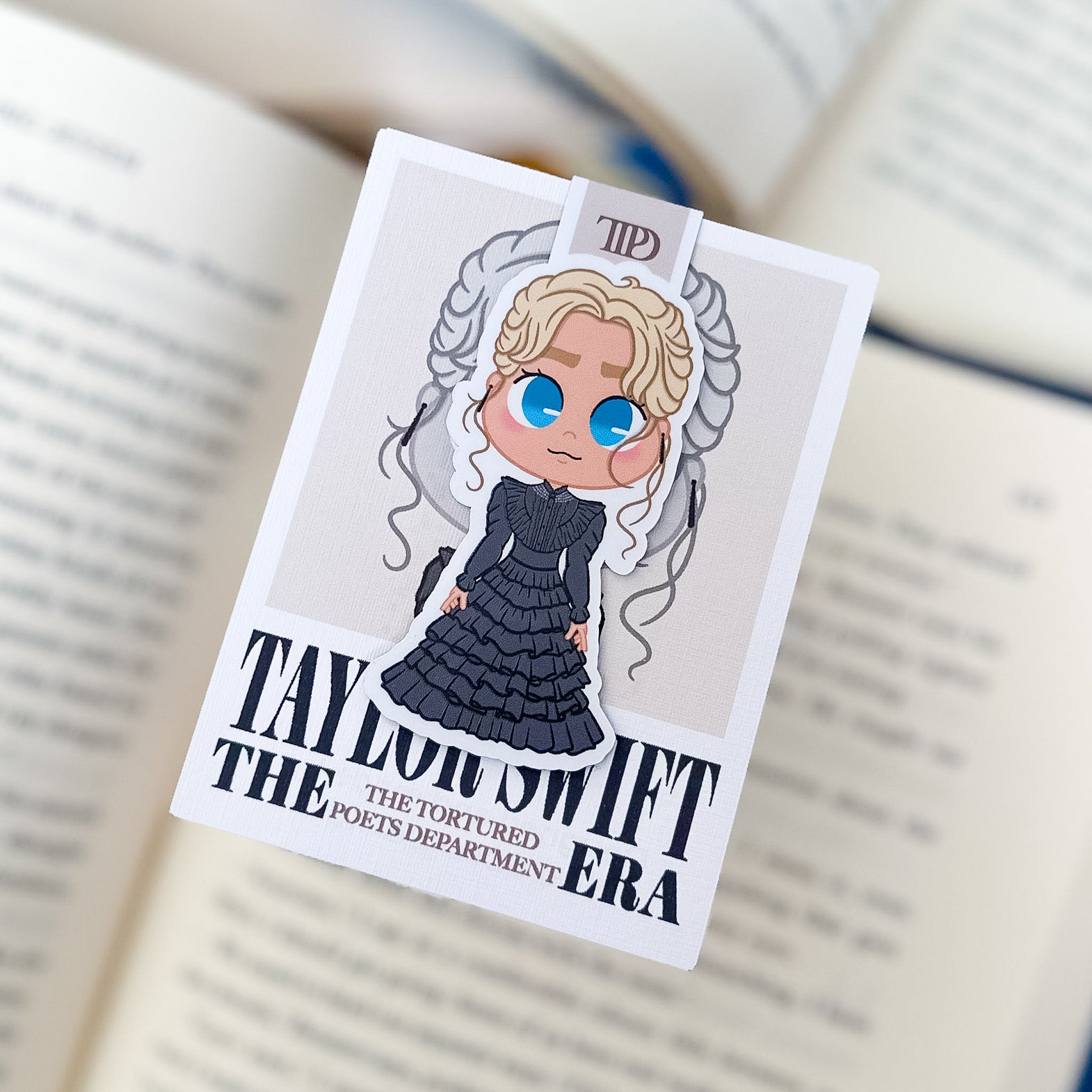 magnetic_bookmark-taylor_swift_eras-ttpd the tortured poets department chibi fanart